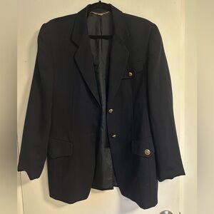 Basler Classic Navy Wool Blend Blazer